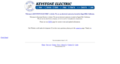 Desktop Screenshot of keystone-electric.com