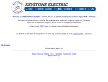 Tablet Screenshot of keystone-electric.com